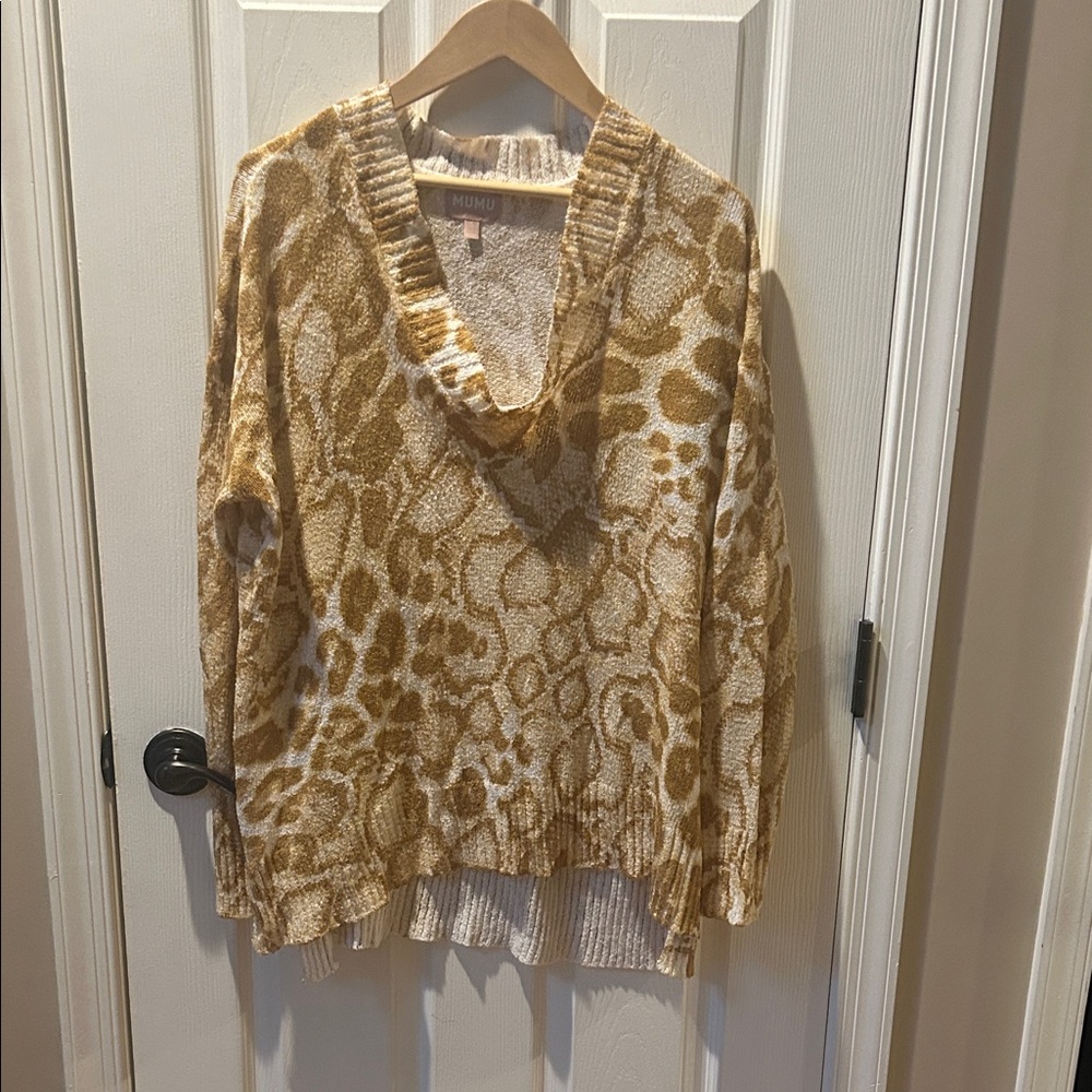Show Me Your MuMu Tan and Cream Sweater